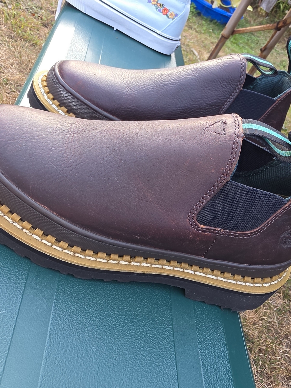 Georgia Boot Women’s Romeo Leather Slip-On Shoes – Size 7.5